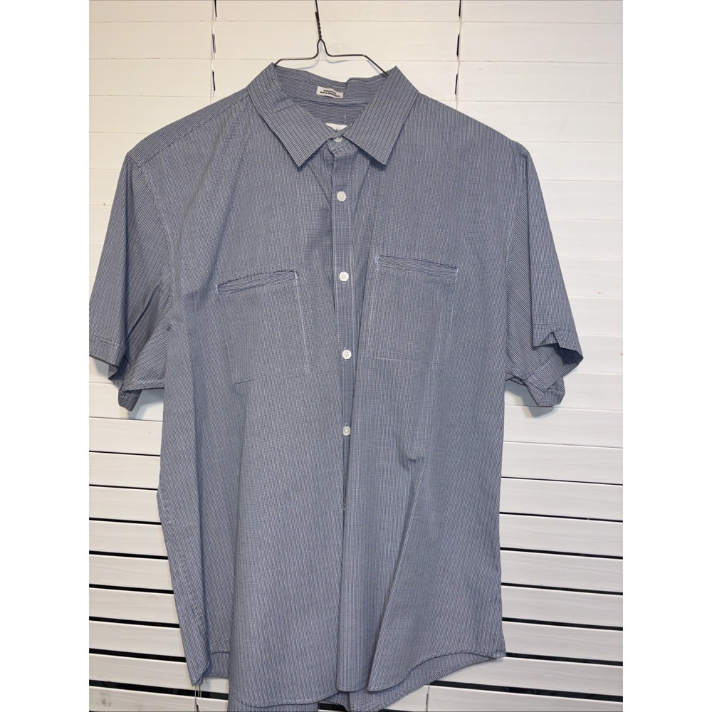 Calvin‎ Klein Men's Short Sleeve Shirt Denim Xl Button Down Preppy
